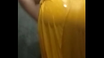 Sizzling Bhabhi In A Tight Yellow Bikini