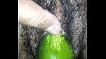 Sizzling Desi Wife Hungrily Devours A Thick, Juicy Cucumber