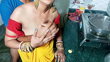 The Young 21-year-old Maid, Delicate As A Flower, Gets Thoroughly Fucked By Her Boss In The Kitchen! Clear Hindi Voice.